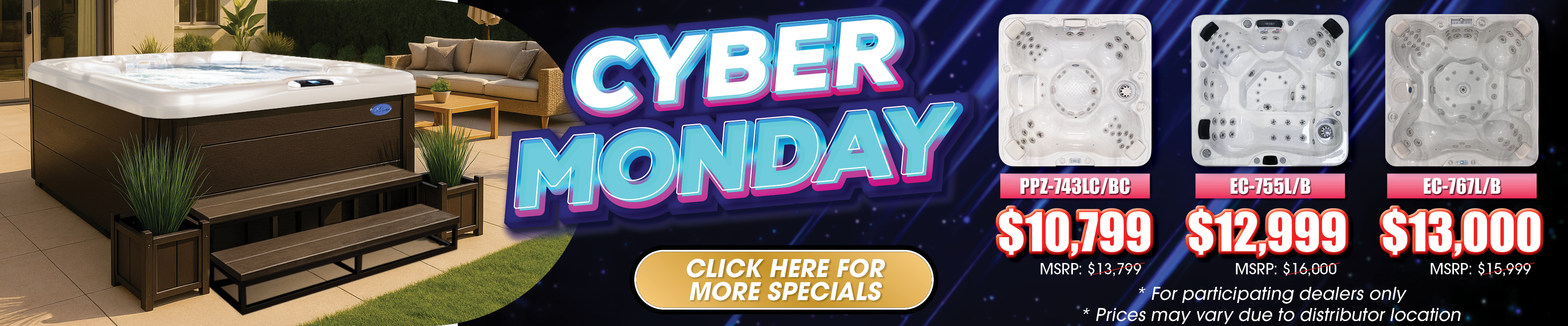 Calspas hot tub being used in a family setting - Gastonia